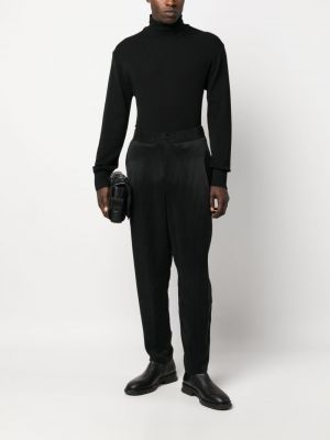 Spodnie sztruksowe Giorgio Armani czarne