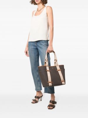 Shopper handtasche mit print Michael Michael Kors braun