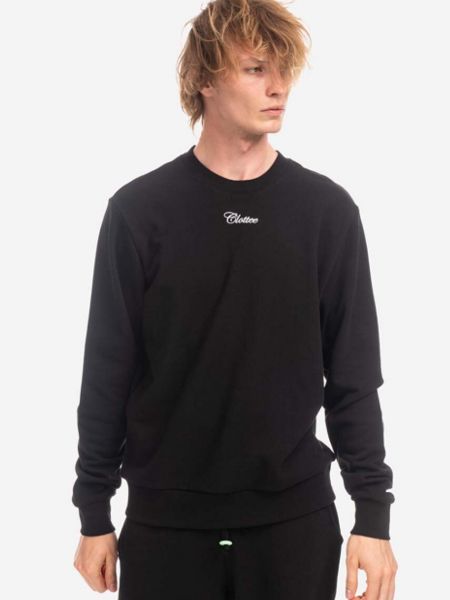 Pamučna hoodie s kapuljačom Clottee crna