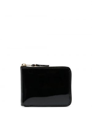 Kožená peňaženka s potlačou Comme Des Garçons čierna