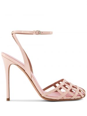 Sandály na podpatku Giambattista Valli růžové
