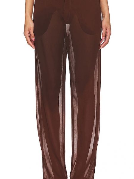 Pantalones de tela Bananhot marrón