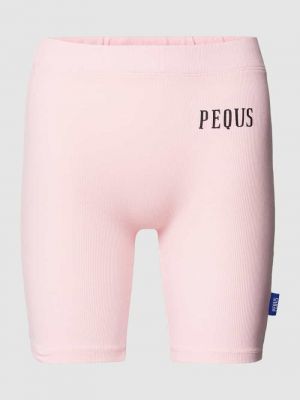 Spodnie z nadrukiem Pequs różowe