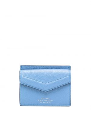 Usnjena denarnica Smythson modra