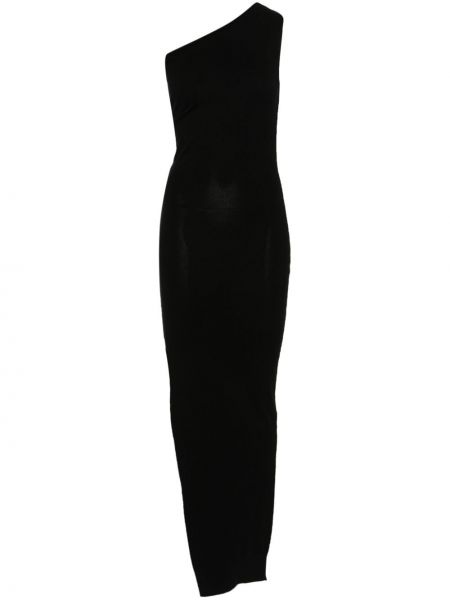 Ασύμμετρη φόρεμα Rick Owens μαύρο