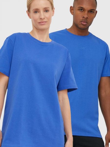 Тениска с дълъг ръкав Arkk Copenhagen синьо