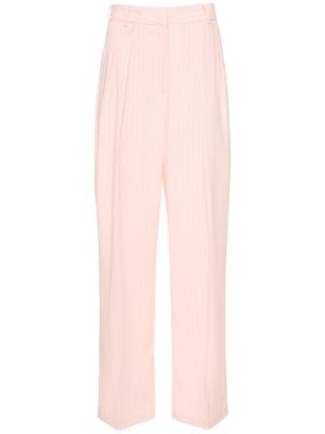 Pantaloni plisate The Frankie Shop roz