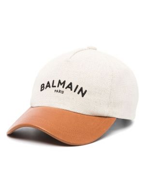 Бежевая кепка Balmain