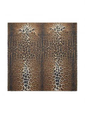 Schal mit print mit leopardenmuster Saint Laurent