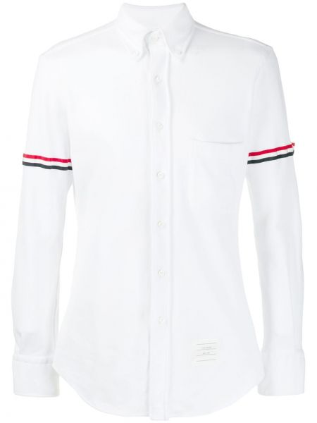 Camisa con botones manga larga Thom Browne blanco