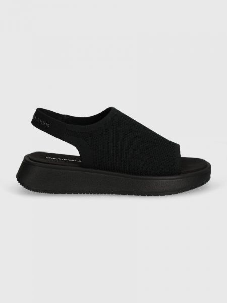 Sandale s platformom Calvin Klein Jeans crna