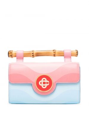 Lær clutch Casablanca rosa