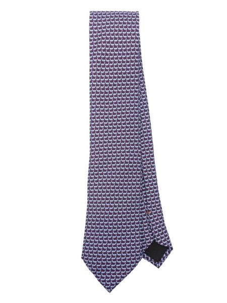 Hodvábna kravata s potlačou Zegna