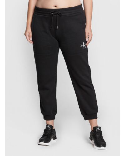 Calvin Klein Jeans Plus Melegítő alsó J20J219715 Fekete Regular Fit
