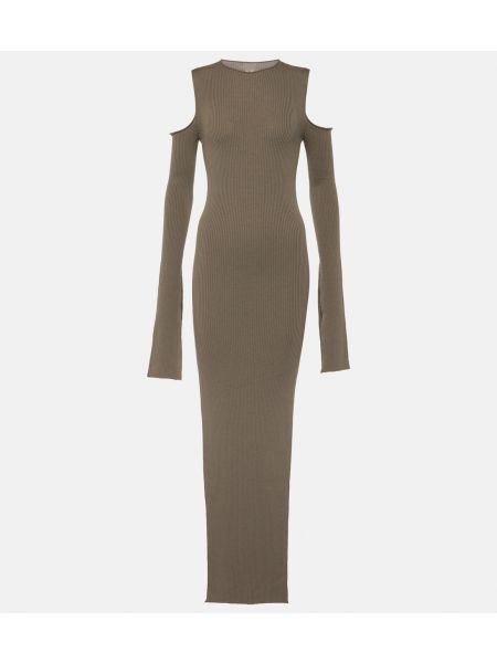 Шерстяное длинное платье Rick Owens