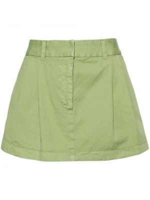 Plisované bavlněné sukně Stella Mccartney Zelené