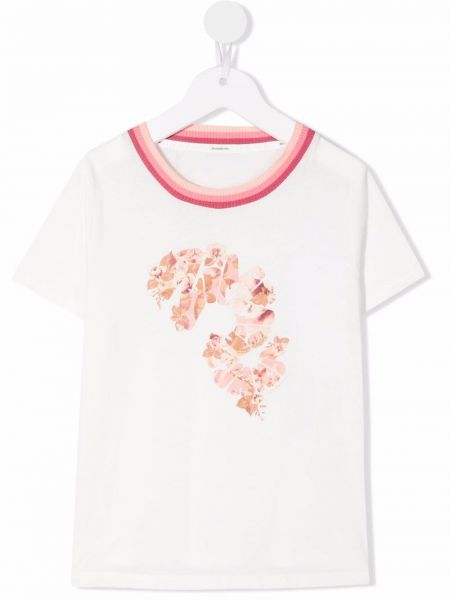 Trykt floral t-skjorte for jenter Zimmermann Kids