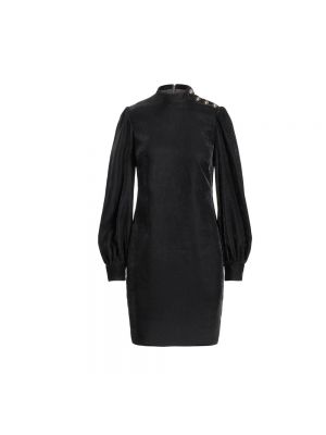 Sukienka mini na guziki Ralph Lauren czarna