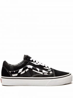 Brodert sneakers Vans svart