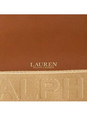 Taška přes rameno Lauren Ralph Lauren hnědá