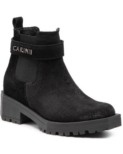 Členkové topánky Carinii čierna