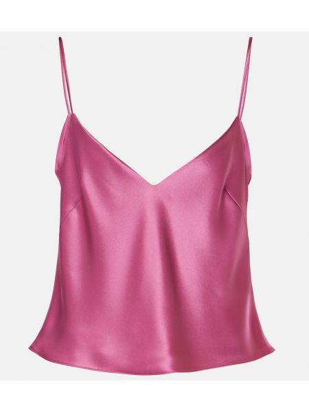 Satin top Galvan pink