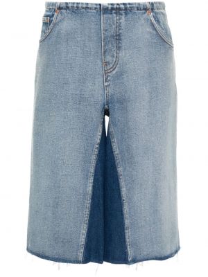 Shorts di jeans Mm6 Maison Margiela Blu