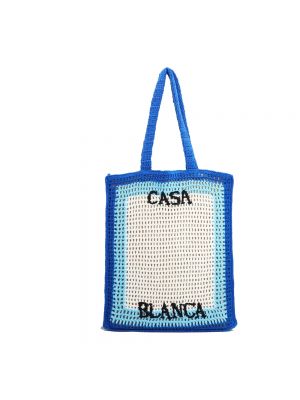 Shopper handtasche mit taschen Casablanca blau