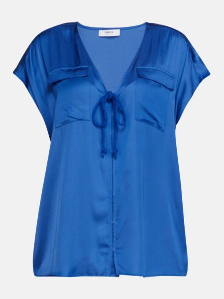 Блузка для отдыха Simple синий