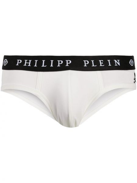 Boxershorts mit stickerei Philipp Plein weiß
