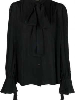 Camicia con fiocco Pinko nero
