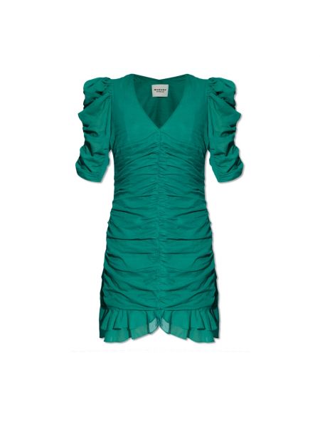 Mini robe en coton à motif étoile Isabel Marant étoile vert