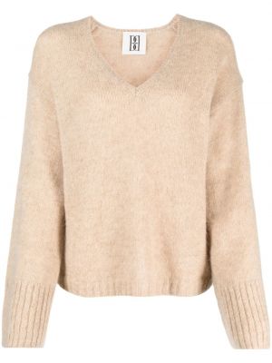 Pullover mit v-ausschnitt By Malene Birger beige