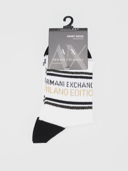 Хлопковые носки Armani Exchange белые