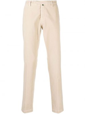 Pantalon chino en velours côtelé en velours Borrelli beige