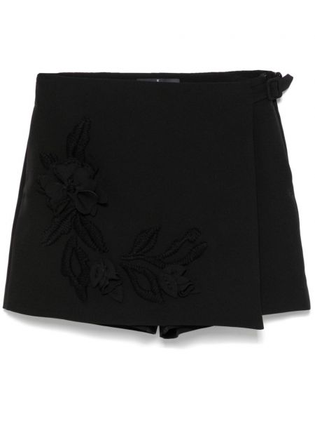 Blomstrede shorts med applikation Ermanno Scervino sort