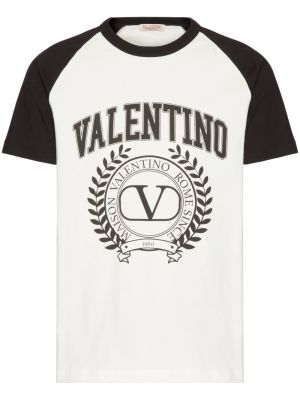 T-shirt con stampa Valentino Garavani bianco
