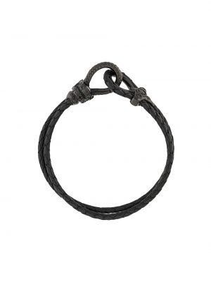 Bracelet en cuir Nialaya Jewelry noir
