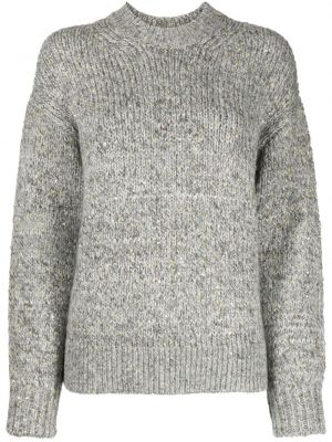 Pull en tricot à motif mélangé B+ab gris