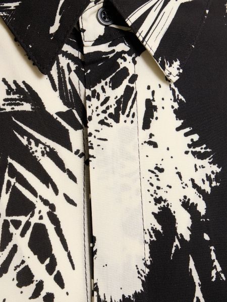 Camisa de viscosa con estampado Laneus negro