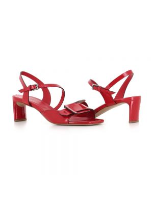 Sandale mit absatz mit hohem absatz Del Carlo rot