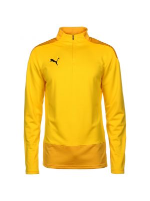T-shirt a maniche lunghe in maglia Puma giallo