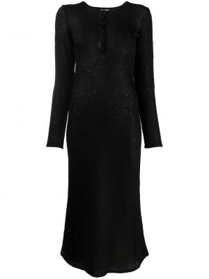 Прозрачна макси рокля Tom Ford черно