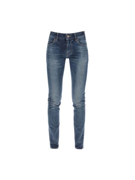 Niebieskie jeansy skinny Céline