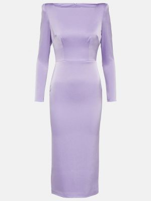 Платье мини из крепа Alex Perry фиолетовое