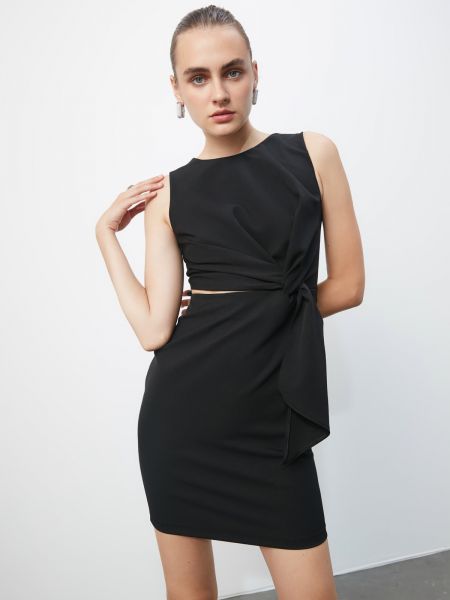 Sukienka bez rękawów Trendyol czarna