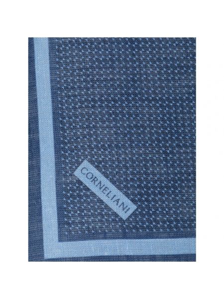 Pañuelo de seda Corneliani azul