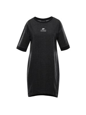 Βαμβακερή φόρεμα Alpine Pro μαύρο