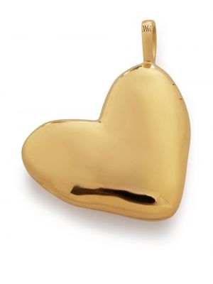 Ogrlica z vzorcem srca Monica Vinader zlata