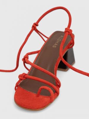 Sandale od brušene kože Alohas crvena